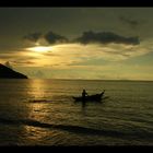 ...lonesome fishermen in the golden sunset...