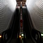 Long exposure of an escalator