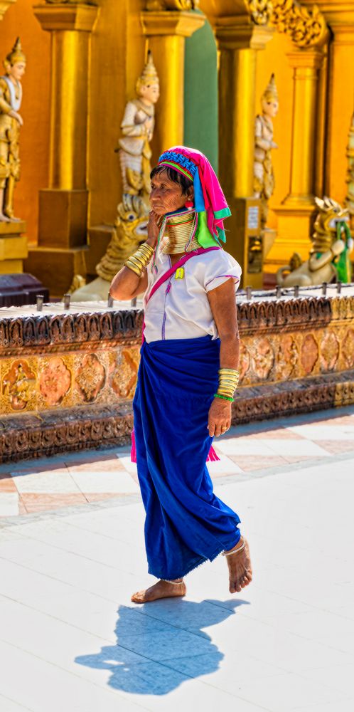 Long neck woman from Myanmar