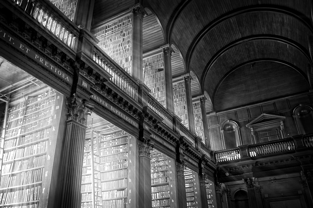 Long Room Trinity College Dublin Foto Bild World