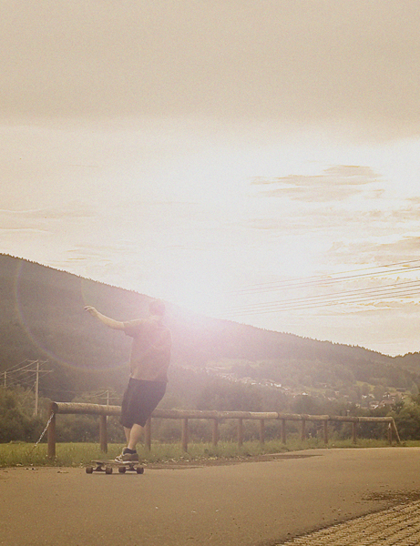 longboard cross step.