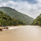 Longboat on the Mekong River