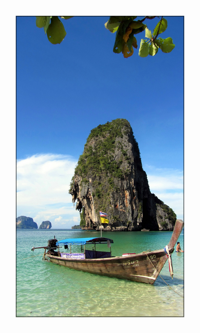 Longtail at Phra Nang beach