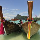Longtail Boats auf Phi Phi Island
