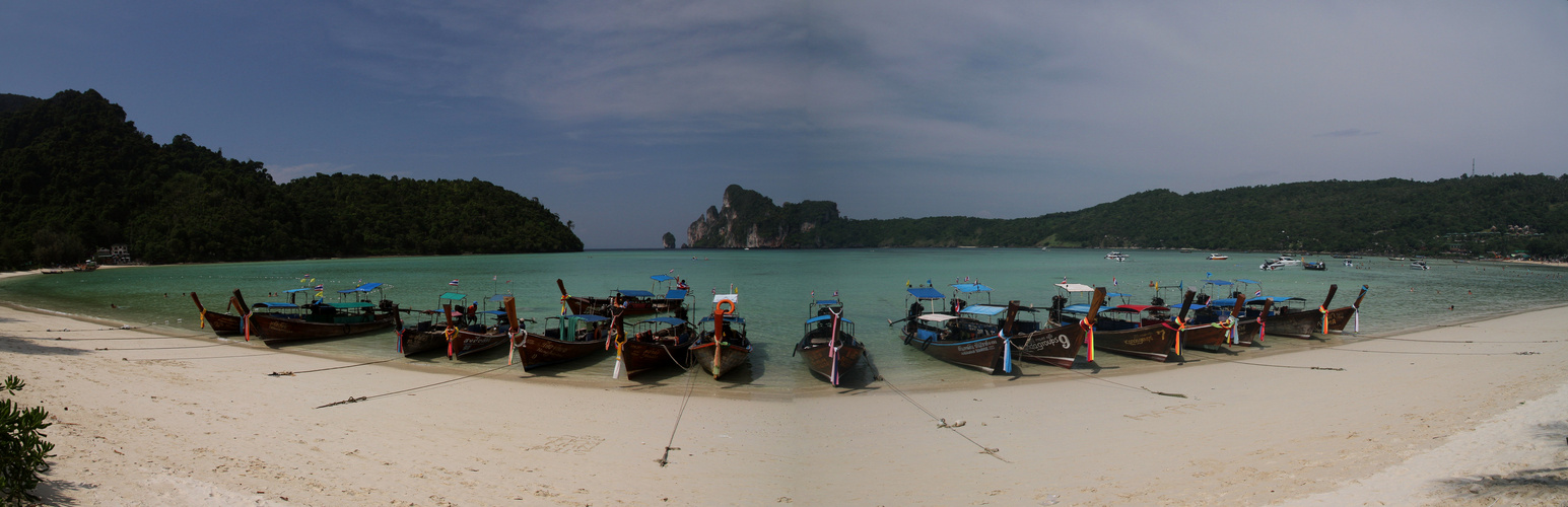 Longtailboats in Koh Phi Phi Don