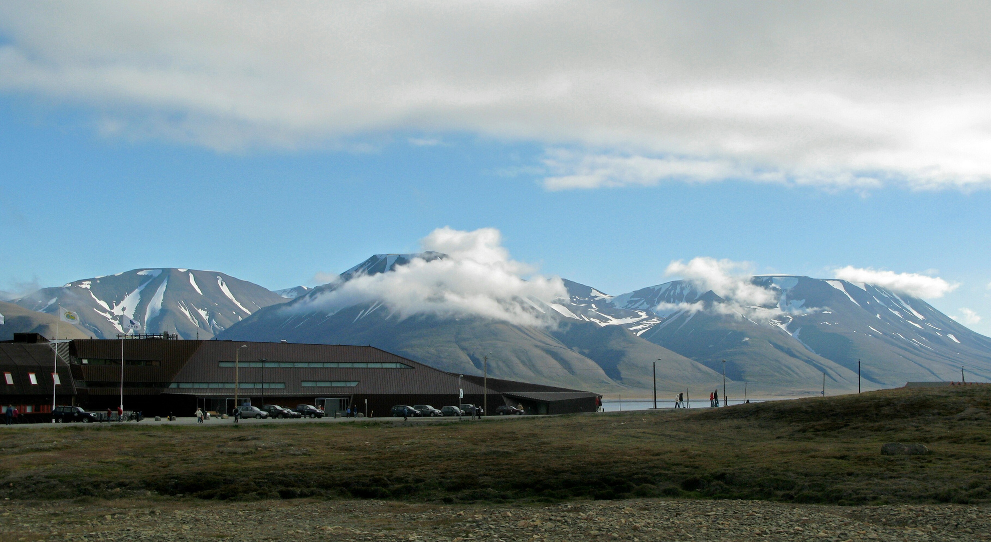 Longyearbyen auf Spitzbergen im Sommer