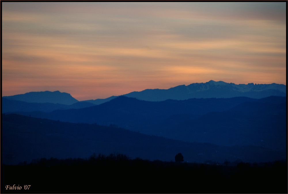 Lontananza in blu