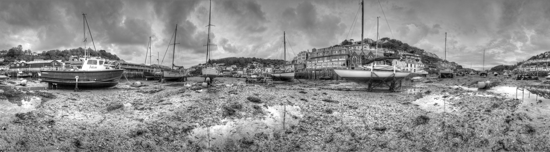 Looe Hafen bw