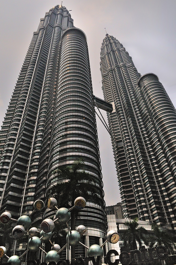 Look up to the Petronas Twin Towers