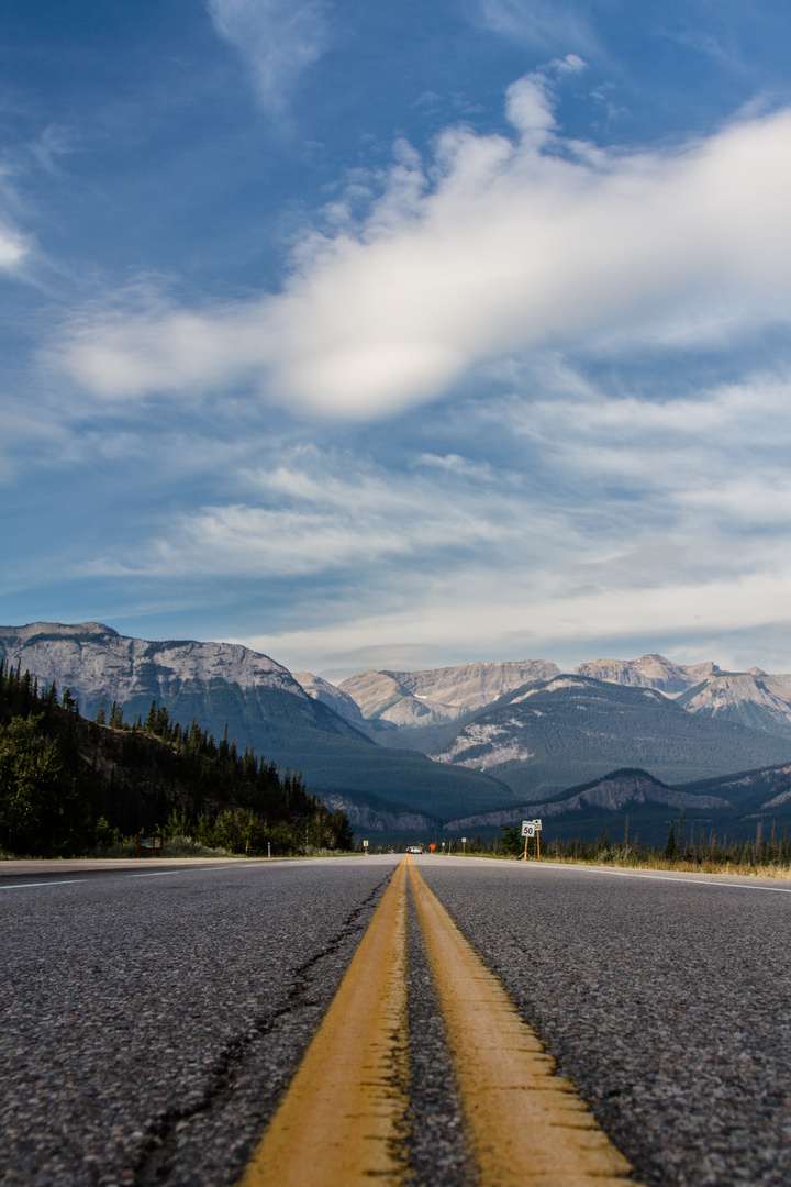 Looking back to Banff