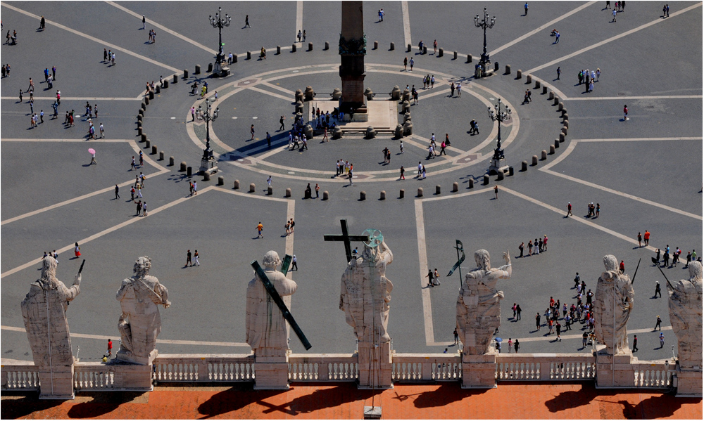 Looking Down on St. Peters Square (1)