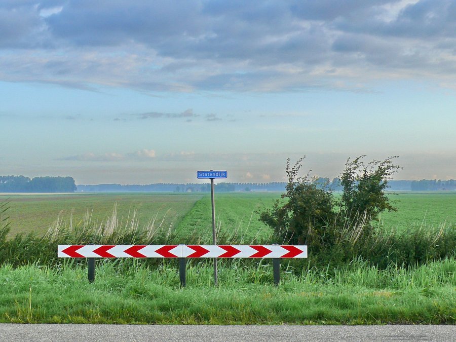 looking from Statendijk over man made land