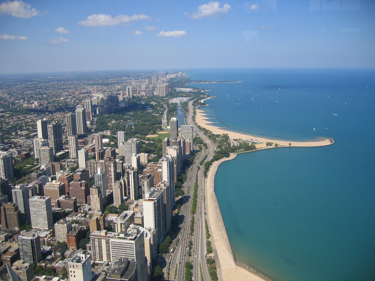 Looking North from Hancock Building Chicago