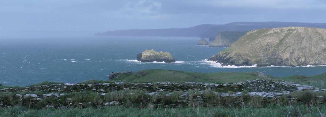 Looking north from Tintagel Castle