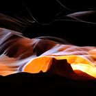 Looking up again in the Upper Antelope Canyon