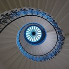 Looking up the Tulip Staircase in the Queens House in Greenwich