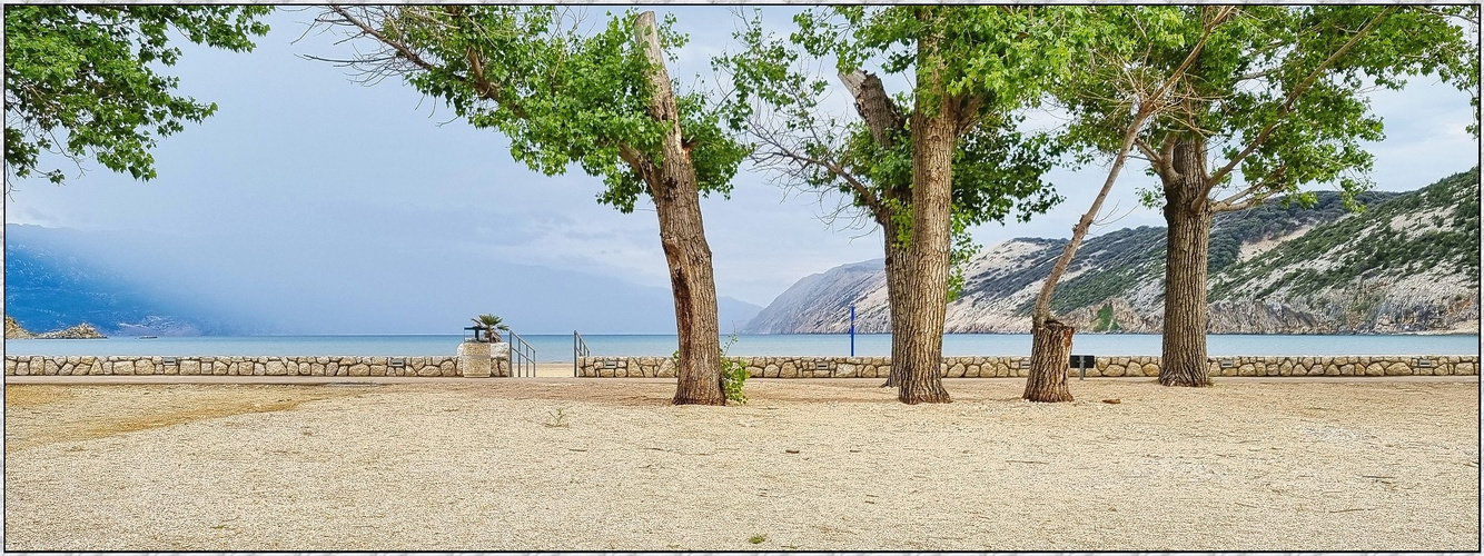 Lopar Strand Impression 2 auf der Insel Rab; Kroatien Camperreise Mai 2022