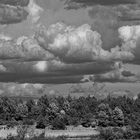 L'orage en dégradés de gris