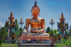 Lord Buddha on the mountaintop