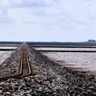 Lorenbahn zur Hallig Nordstrandischmoor