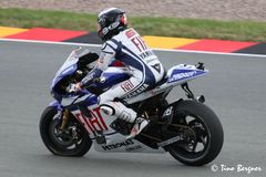 Lorenzo`s Wheelie (Teil2) beim Moto GP 2010am Sachsenring