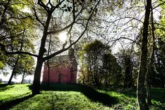 Lorettokapelle Villingen in herbstlicher Morgenstimmung