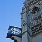 L’originale horloge d’angle de l’Eglise Notre-Dame des martyrs anglais à Cambridge 