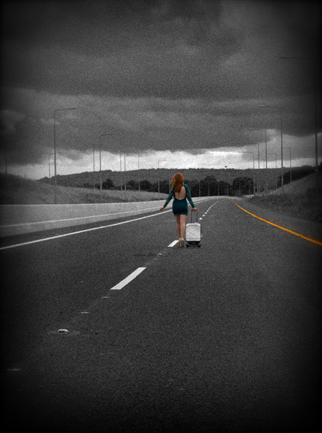 Lorna on the Autobahn