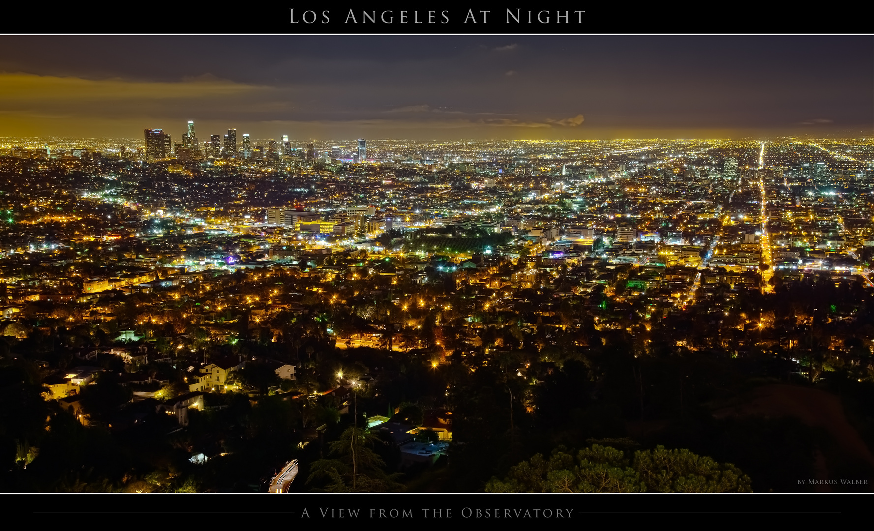 Los Angeles At Night. View from the Observatory