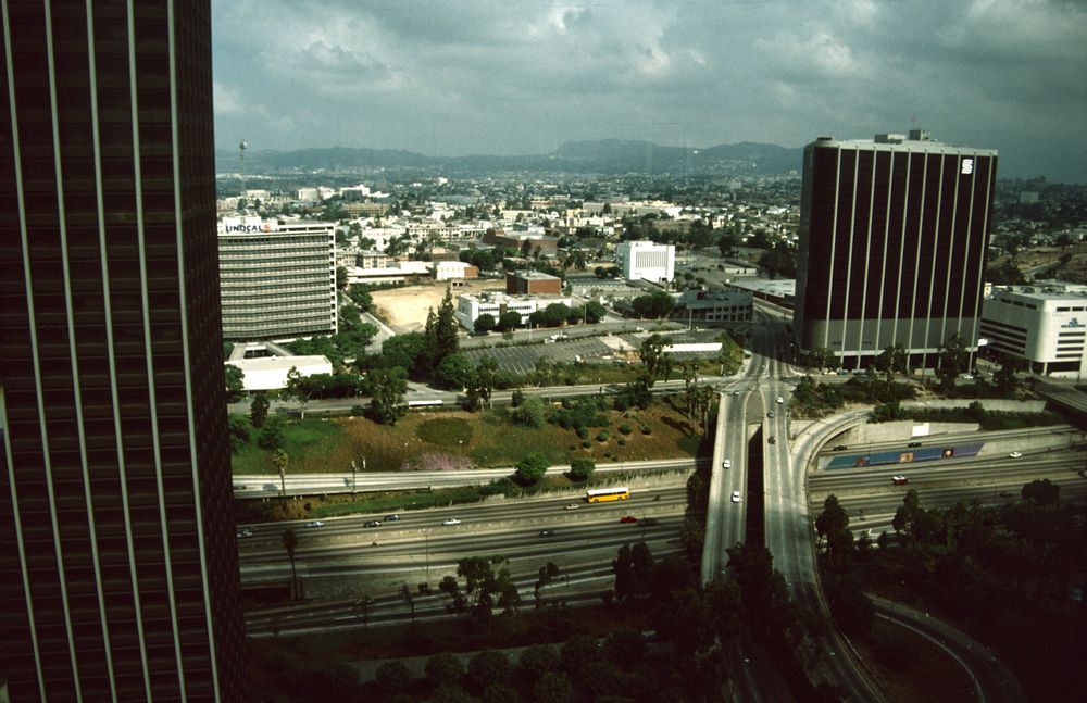 Los Angeles, CA Downtown 1990 Foto & Bild architektur, north