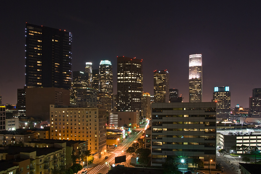Los Angeles Downtown by Night