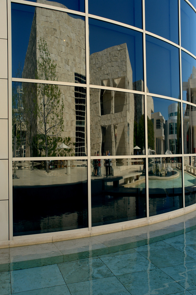 Los Angeles , Getty Museum mit Gartenlandschaft...