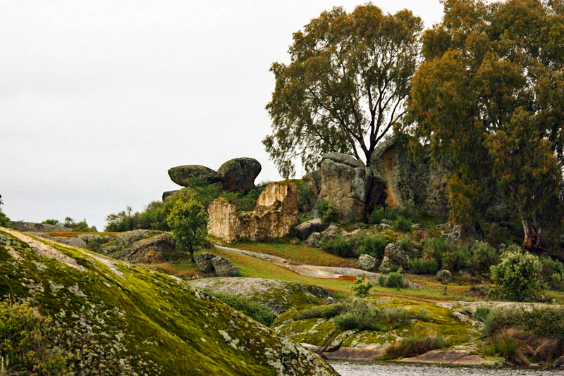 Los Barrueccos. Granitfelsen