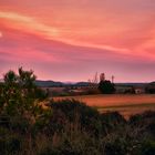 Los campos al atardecer