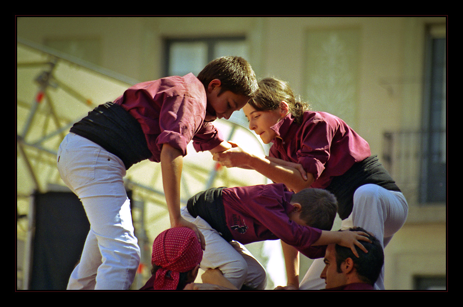 Los castellers de la Mercé