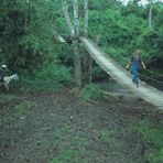 Los Chiles 2004. Die Hängebrücke