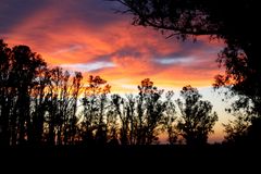 Los colores de un atardecer de verano