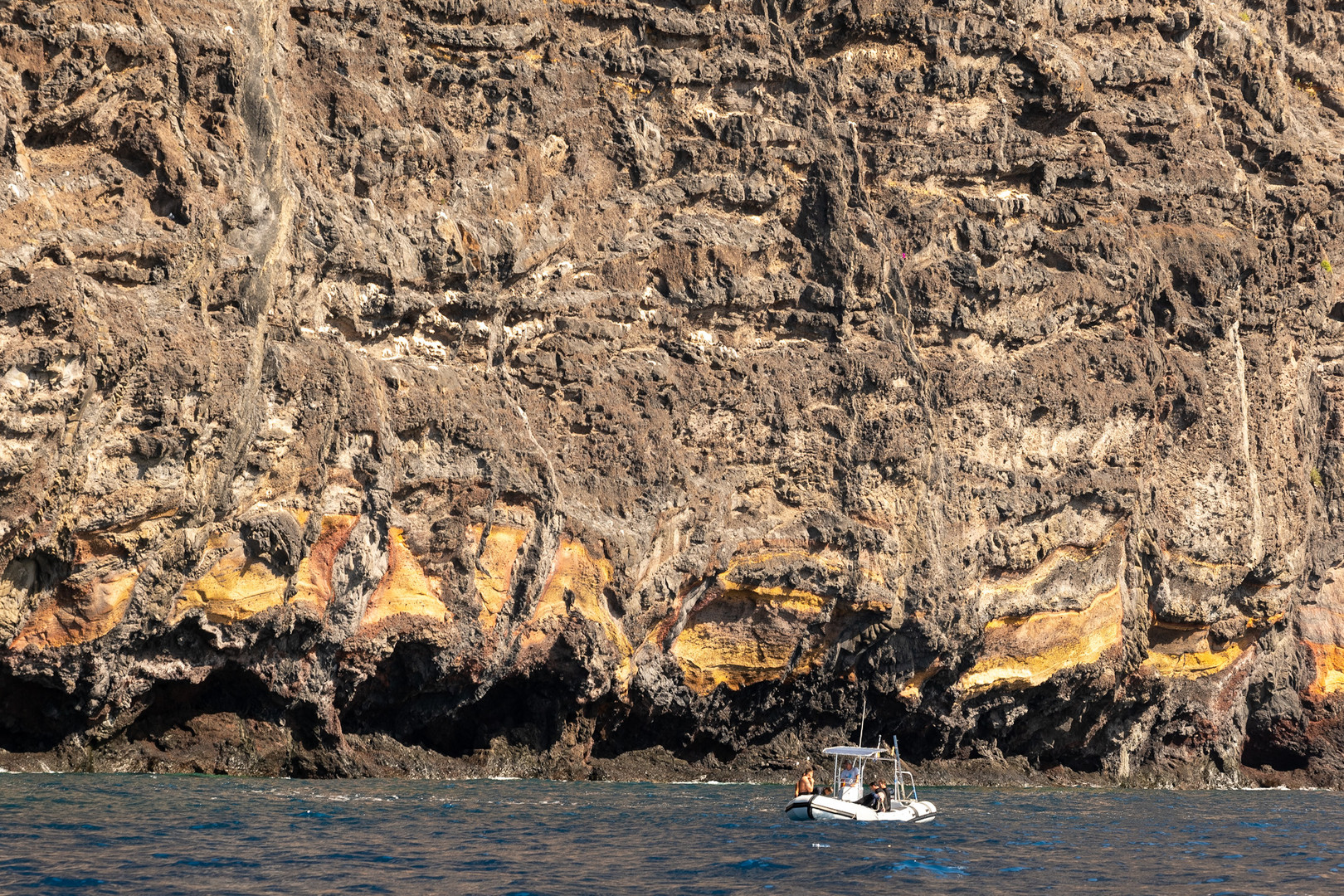 Los Gigantes/Teneriffa vom Meer aus