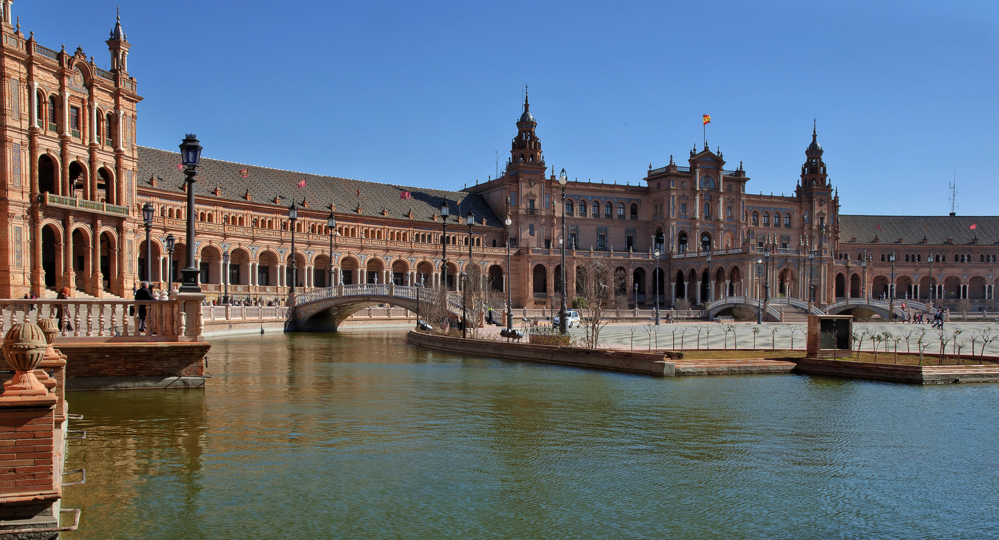 LOS PUENTES DE LA PLAZA DE ESPAÑA (Versión en color)