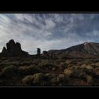 Los Roques de Garcia mit Teide im Hintergrund