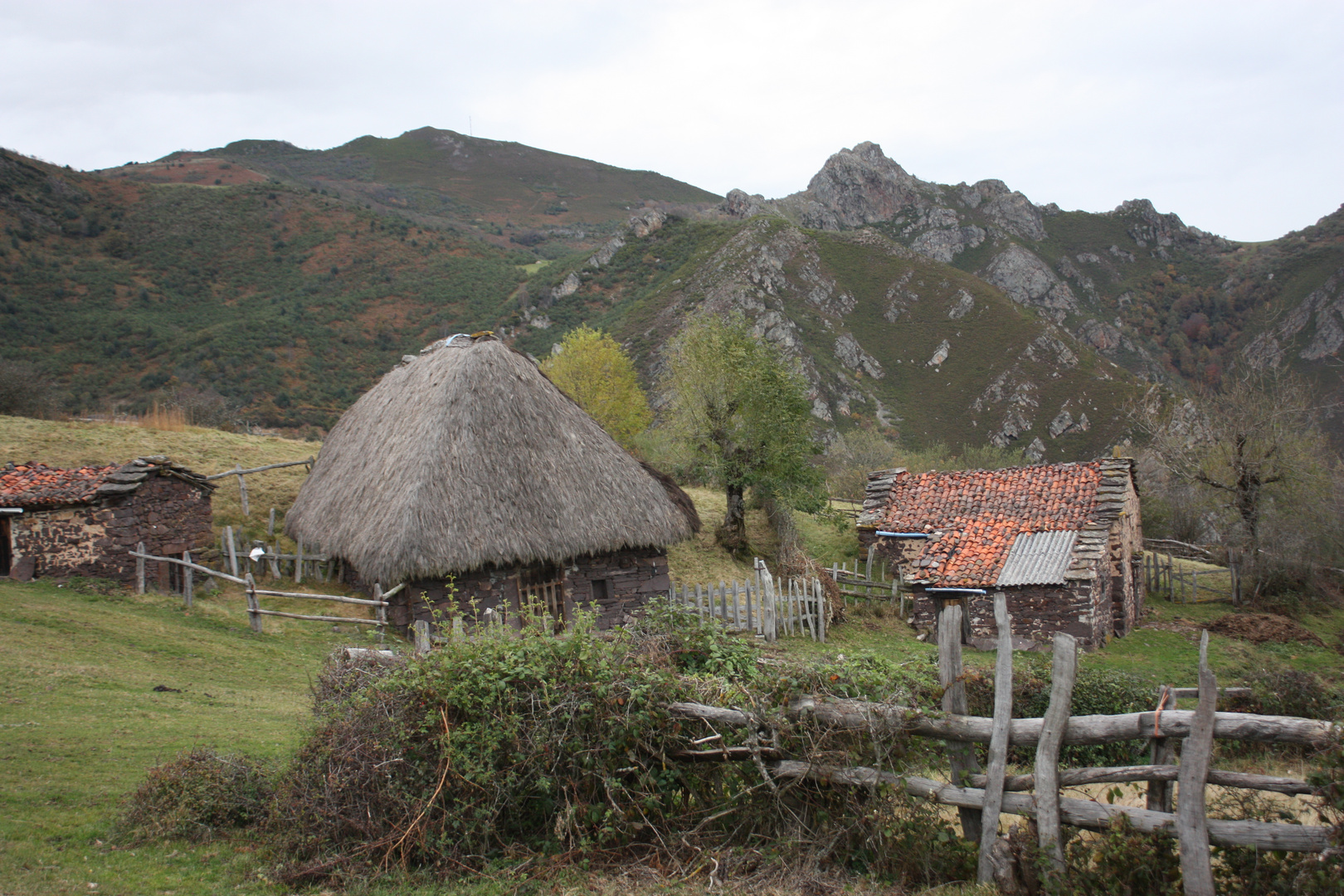 Los teitos en Asturias