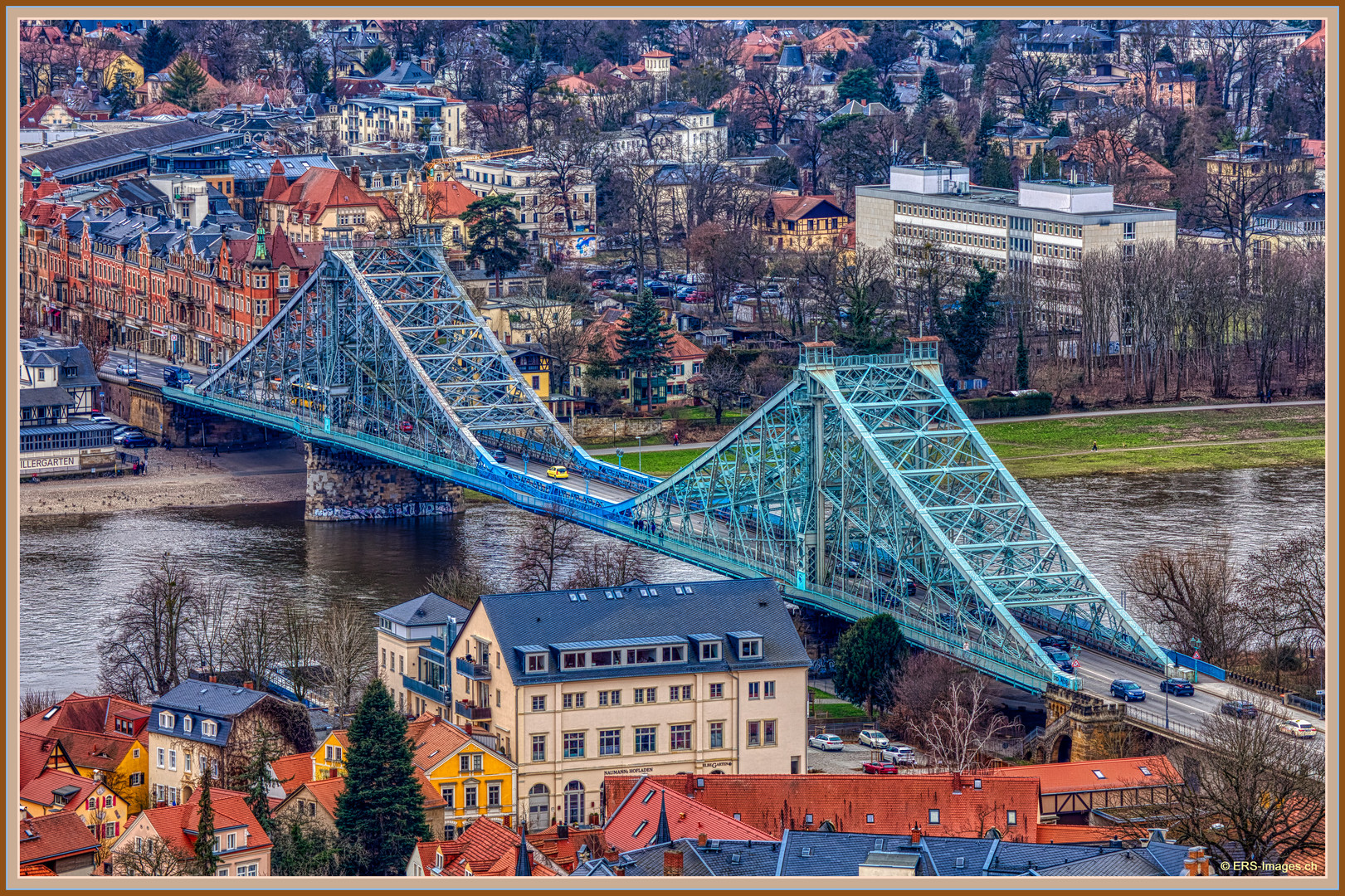 Loschwitzbrücke, Blaue Wunder Dresden III b HDR 2024-02-26 392 © Foto ...