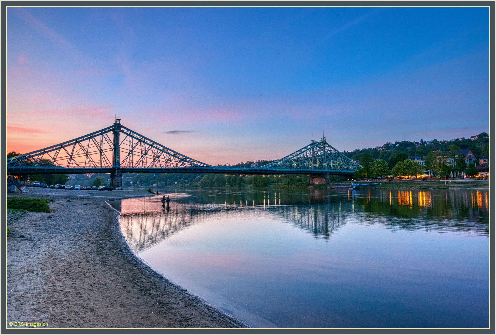 Loschwitzer Brücke Elbe_Das blaue Wunder HDR 2019-05-04 183 (1)  ©