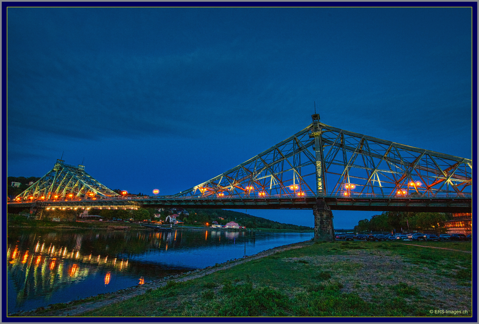 Loschwitzerbrücke an der Elbe 2019-05-06 249 Das Blaue Wunder ©