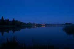 Losheimer Stausee zur blauen Stunde