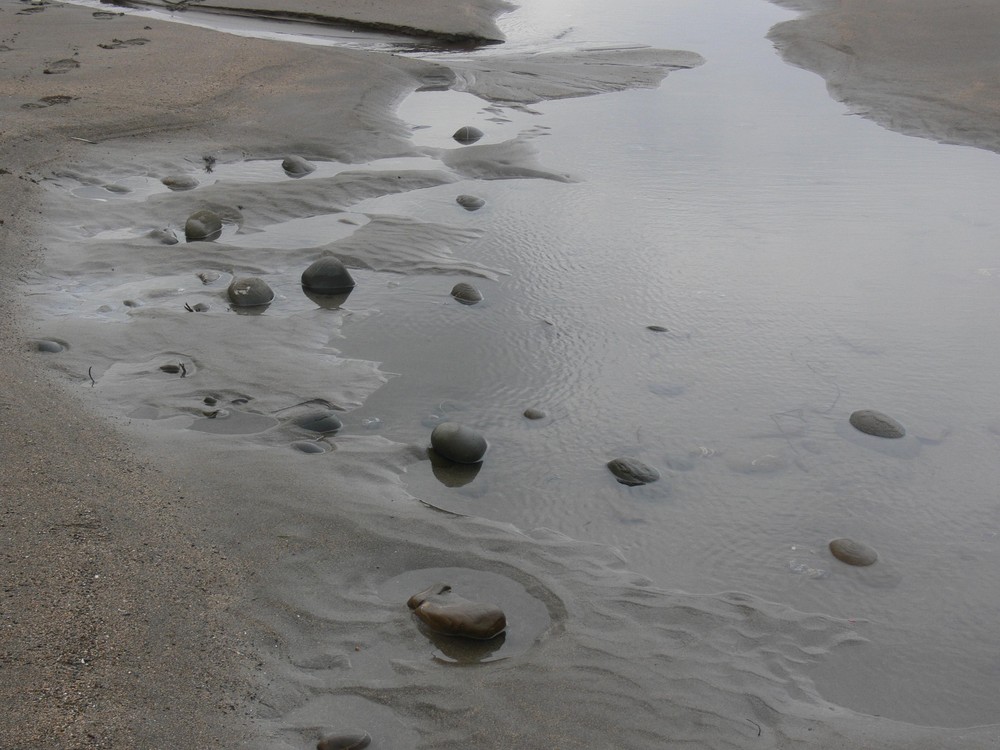 Lost foot prints in the sand