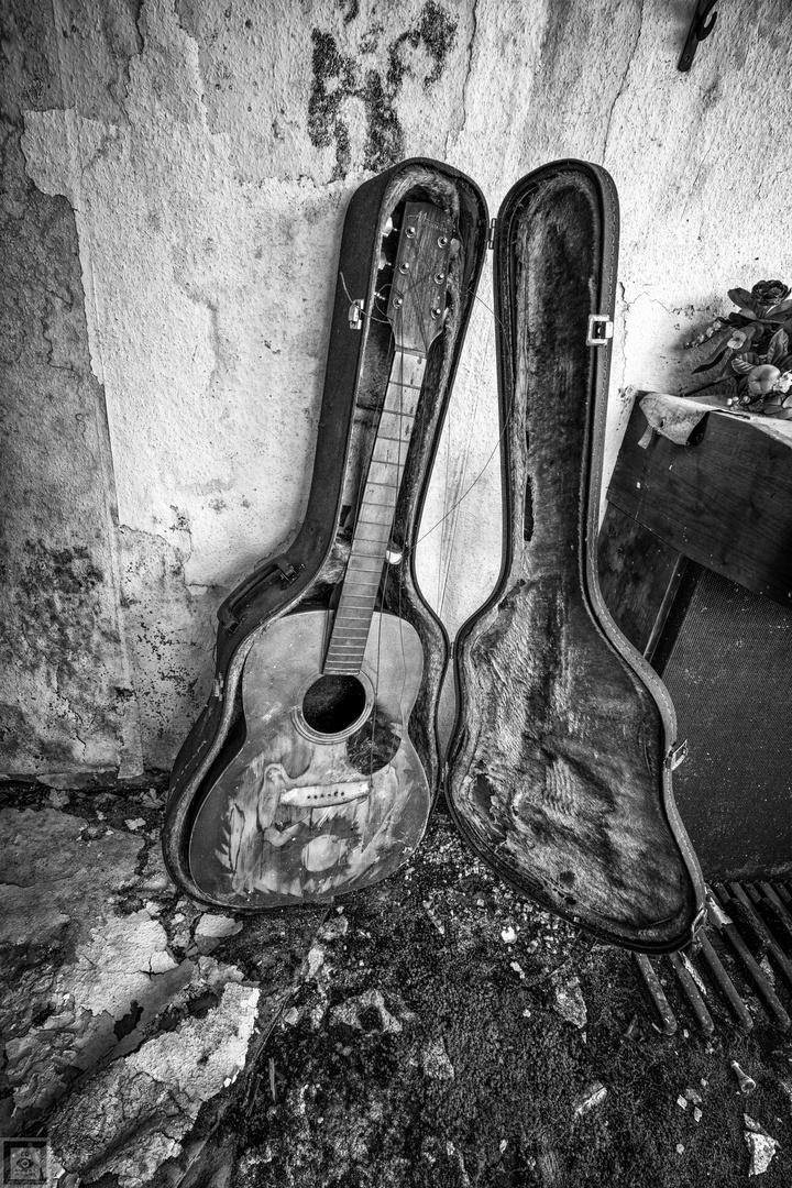 lost guitar bw