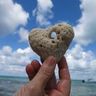 Lost heart in Caribean Sea