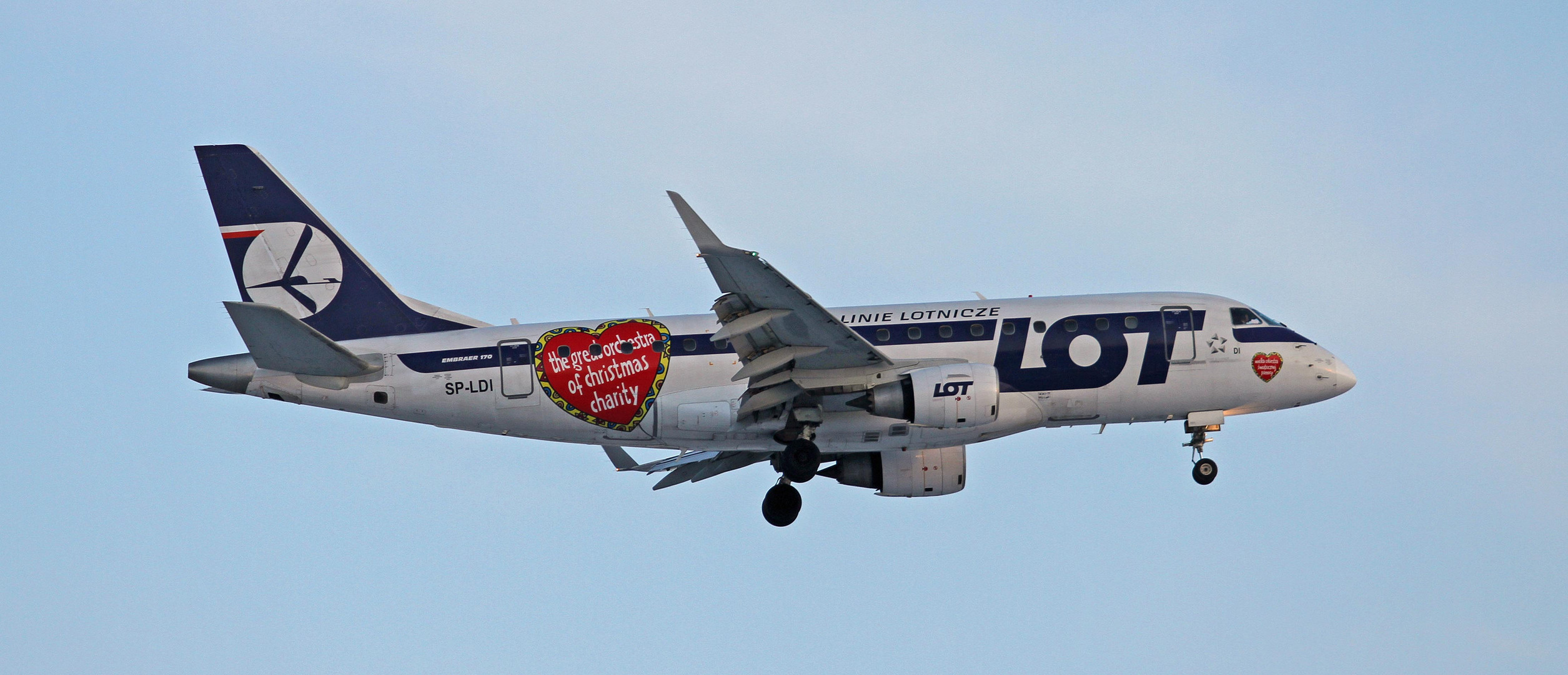 LOT - Polish Airlines / Polskie Linie Lotnicze mit Christmas Charity - Sticker