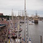 Lots of traffic and crowds at the port